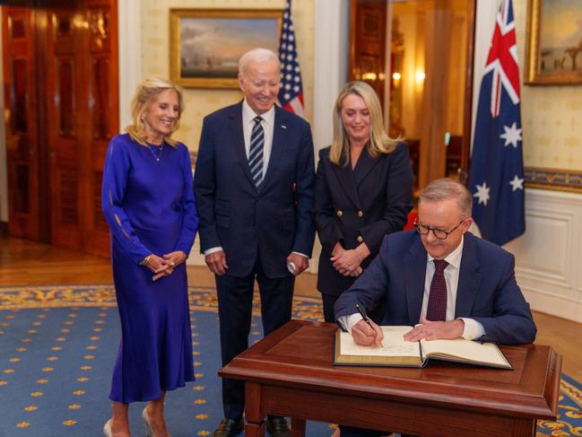 The Prime Minister at the White House. Picture: Prime Minister’s Office