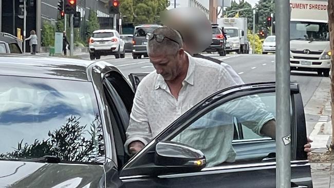 Oakleigh East’s Scott Parker leaves Ringwood Magistrates’ Court on January 31, 2023. Picture: Kiel Egging