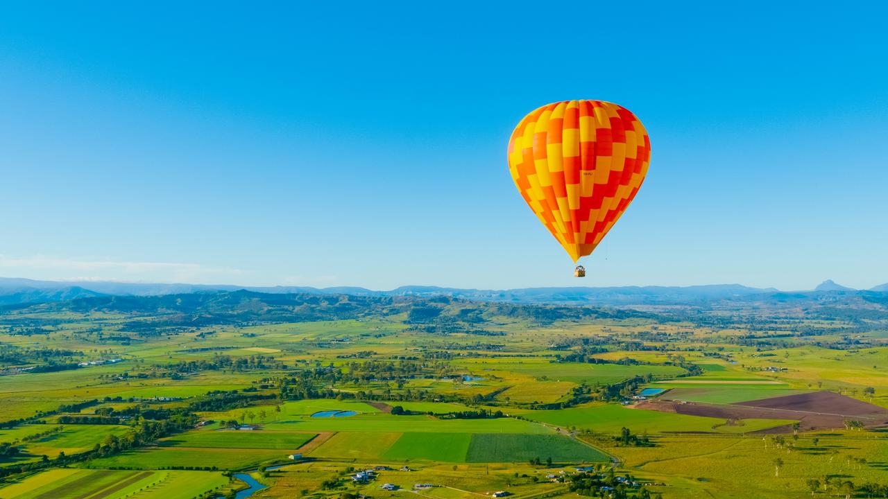 The production will boost the local tourism industry. Photo: Hot Air Balloon Gold Coast/ Tourism and Events Queensland.