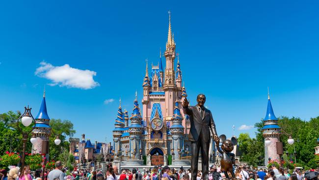 The fallout from the recent political spat between Disney and Florida governor Ron DeSantis has alarmed leaders across the corporate sphere. Picture: AaronP/Bauer-Griffin/GC Images