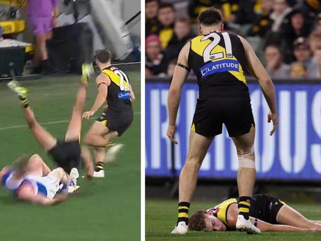 That was as nasty. Photo: Getty Images and Fox Footy