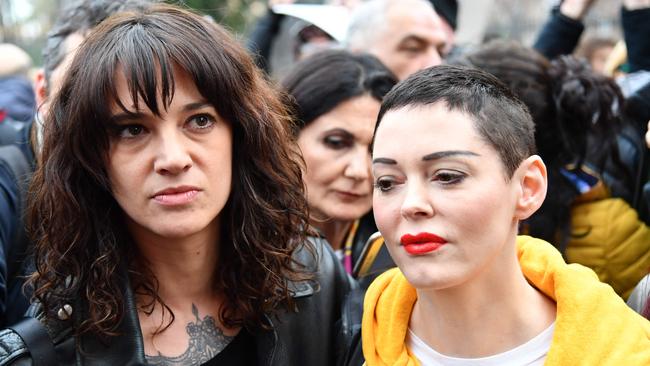 Italian actress Asia Argento has turned on fellow Weinstein accuser Rose McGowan. Picture: AFP