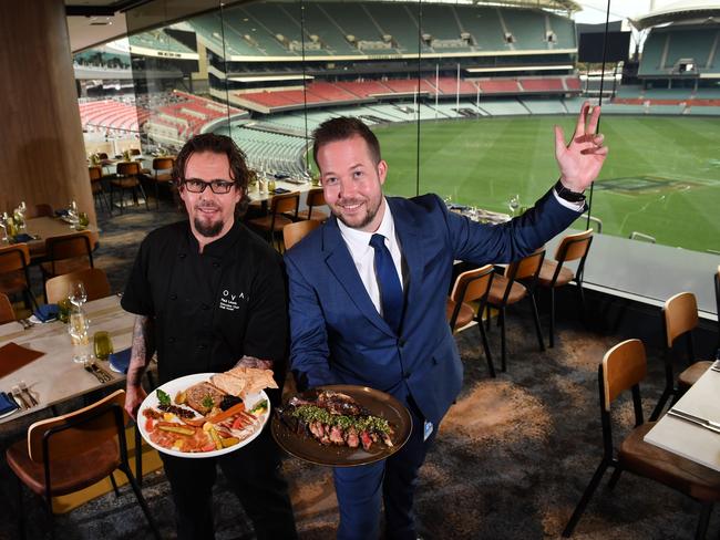 Executive Chef Paul Lewis and F&amp;B manager Martin Wilson. Picture: Keryn Stevens