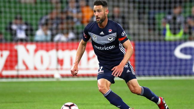 Melbourne Victory captain Carl Valeri knew he would face competition for a place in the starting XI this season. Picture: AAP