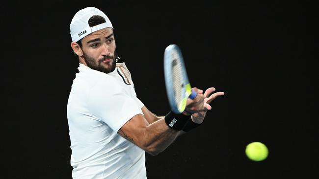 Matteo Berrettini impressed at the Open, but Rafa had too much firepower. Picture: Getty Images