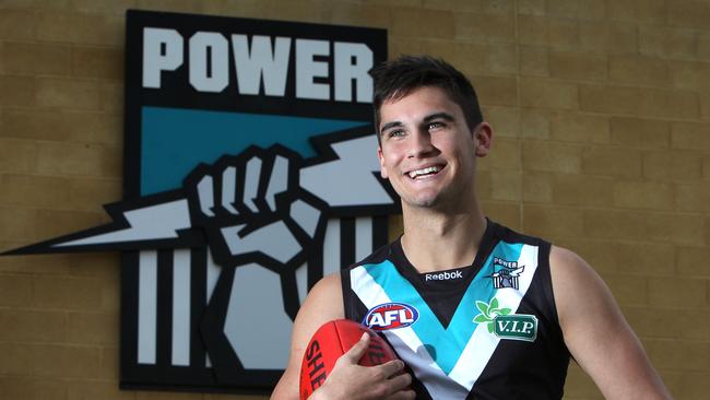 Departed Port star Chad Wingard after earning an AFL Rising Star Award nomination in his first season at the Power in 2012.