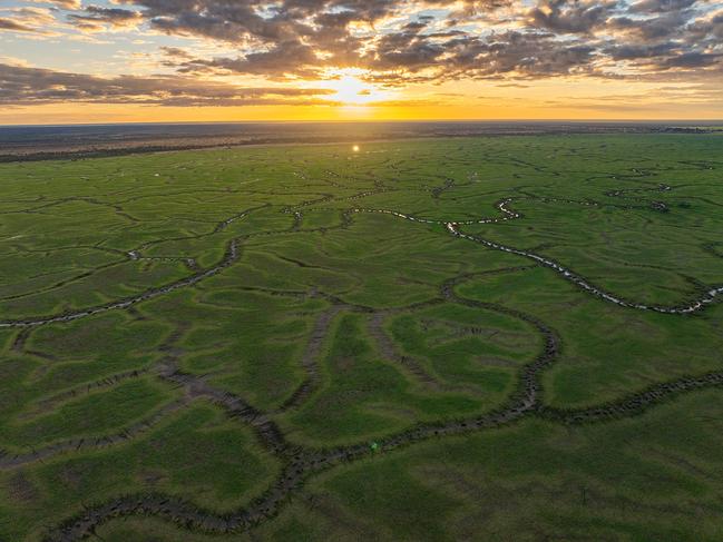 Tourism leaders in Queensland’s Outback are promising a once-in-a-decade season with refreshed Channel Country offering spectacular scenery after recent flooding. Picture Sean Scott for Outback Tourism Association.