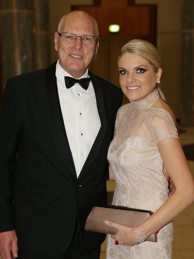 Erin Molan with her dad Jim, who was diagnosed with prostate cancer. Picture: Gary Ramage