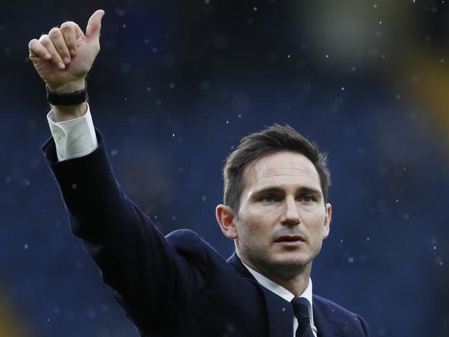 FILE - In this Saturday, Feb. 25, 2017 file photo, former Chelsea player Frank Lampard does a lap of honour at half time during the English Premier League soccer match between Chelsea and Swansea City at Stamford Bridge stadium in London. Lampard has returned to Chelsea as the clubâ€™s 12th manager in 16 years under Roman Abramovichâ€™s ownership. The former Chelsea midfielder has left second-tier club Derby, where he came close to securing promotion to the Premier League in his first season in management. Lampard, who is Chelseaâ€™s record scorer with 211 goals and one of its all-time greats, replaces Maurizio Sarri.(AP Photo/Kirsty Wigglesworth, file)