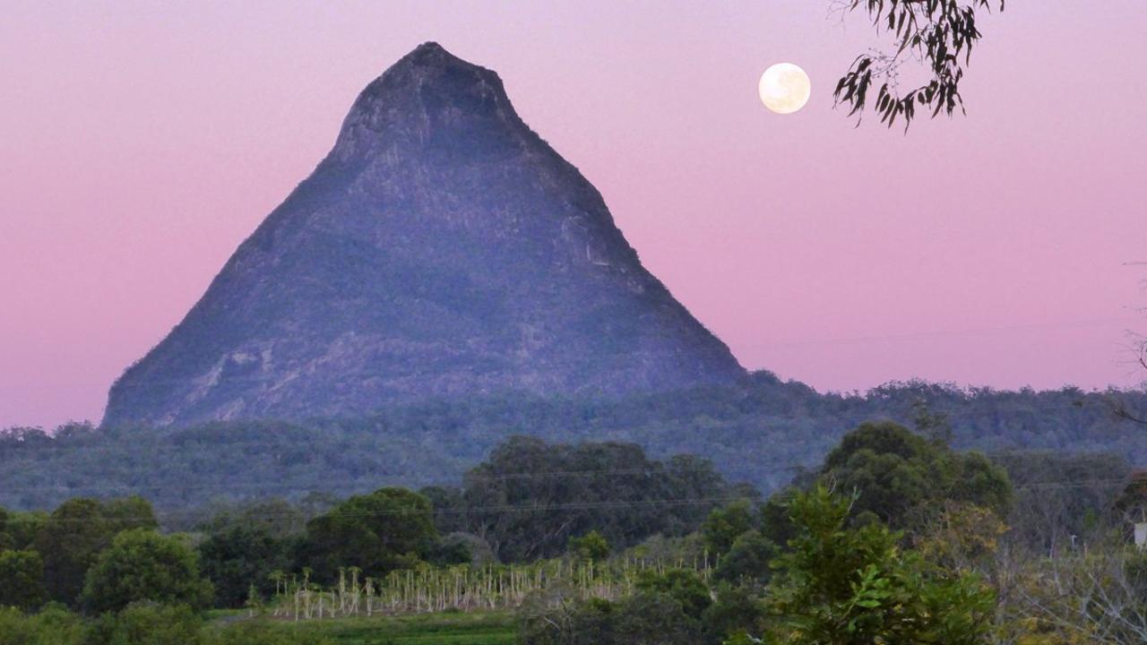 Three people have been rescued from Mt Beerwah by emergency services on Saturday, including two hikers who struggled to descend the mountain due to poor light. Picture: Ron Gillinder