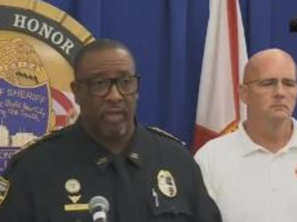 Jacksonville Sheriff T.K. Waters speaks to the media. Picture: Twitter