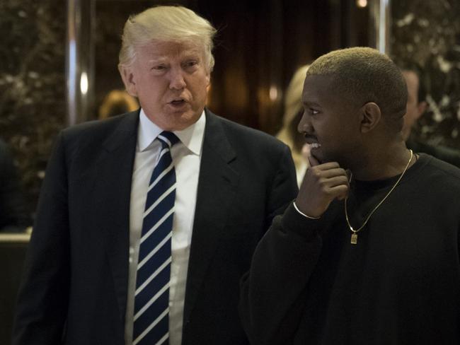 Kanye West’s pro-Donald Trump comments have infuriated many in the US. Picture: Drew Angerer/Getty Images