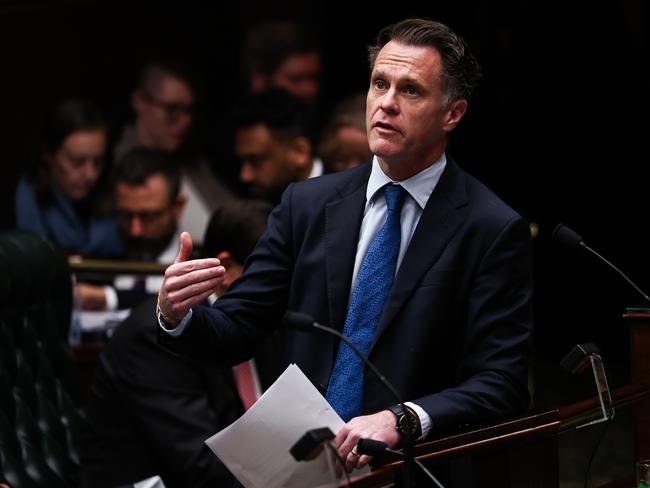 Premier Chris Minns in parliament. Photo: NewsWire/ Gaye Gerard