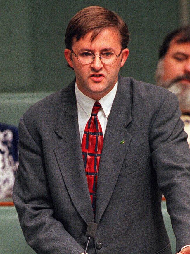 Anthony Albanese in 1996.