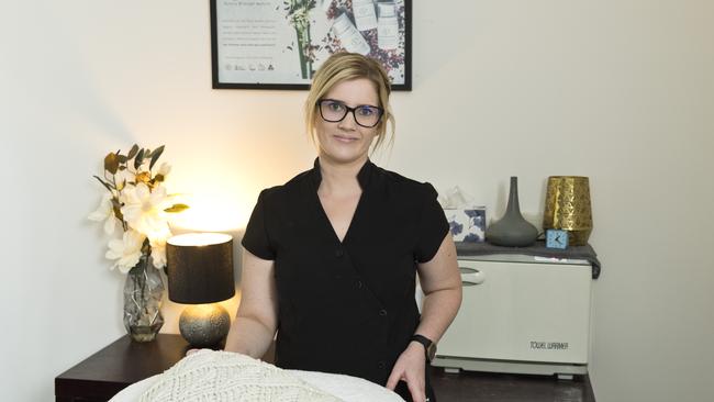 BACK IN BUSINESS: Raw Beauty Toowoomba owner Carla Malone is looking forward to welcoming clients back to her salon this weekend after some of the government’s COVID-19 restrictions on beauty salons are lifted. Picture: Kevin Farmer