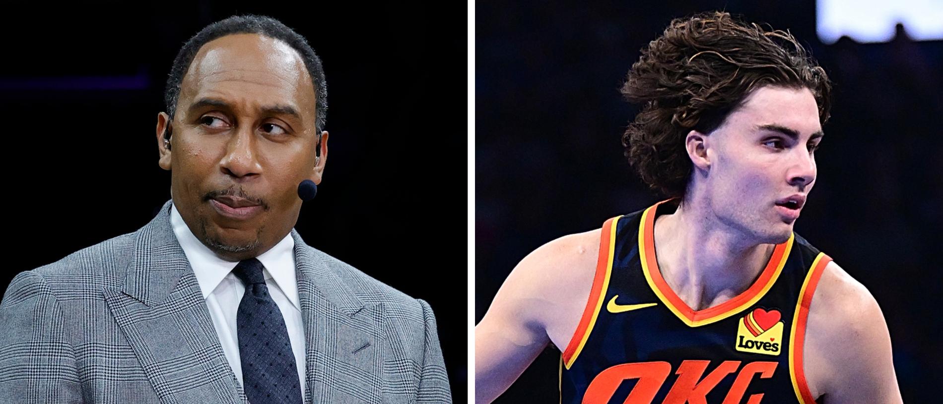 Stephen A Smith has warned people not to leap to judgement over Josh Giddey.