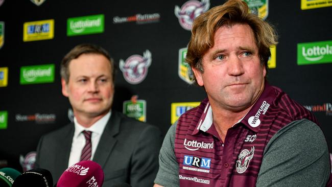 Des Hasler has returned to guide the Sea Eagles. (AAP Image/Brendan Esposito) NO ARCHIVING