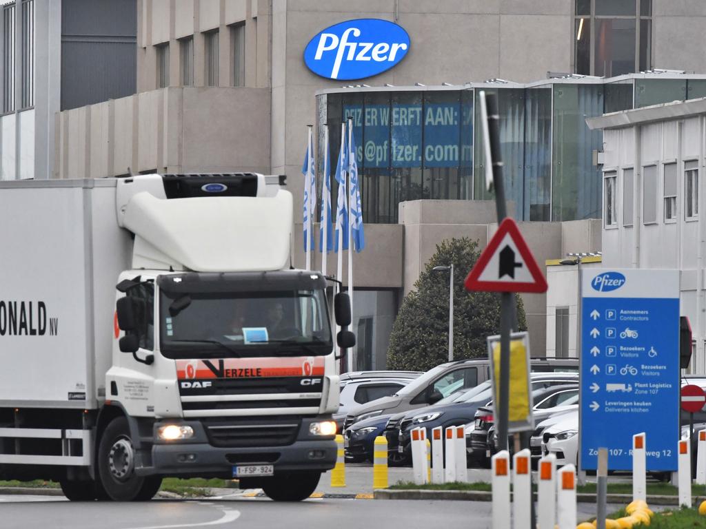 Australia’s vaccine supply is being manufactured in Belgium. Picture: Geert Vanden Wijngaert/Bloomberg via Getty Images