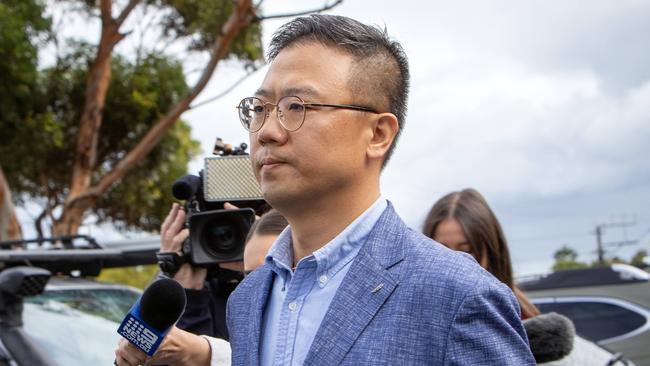 Yoon Heok Choe an Aged care worker leaves Christies Beach Magistrates Court in March. Picture: NCA / NewsWire Emma Brasier