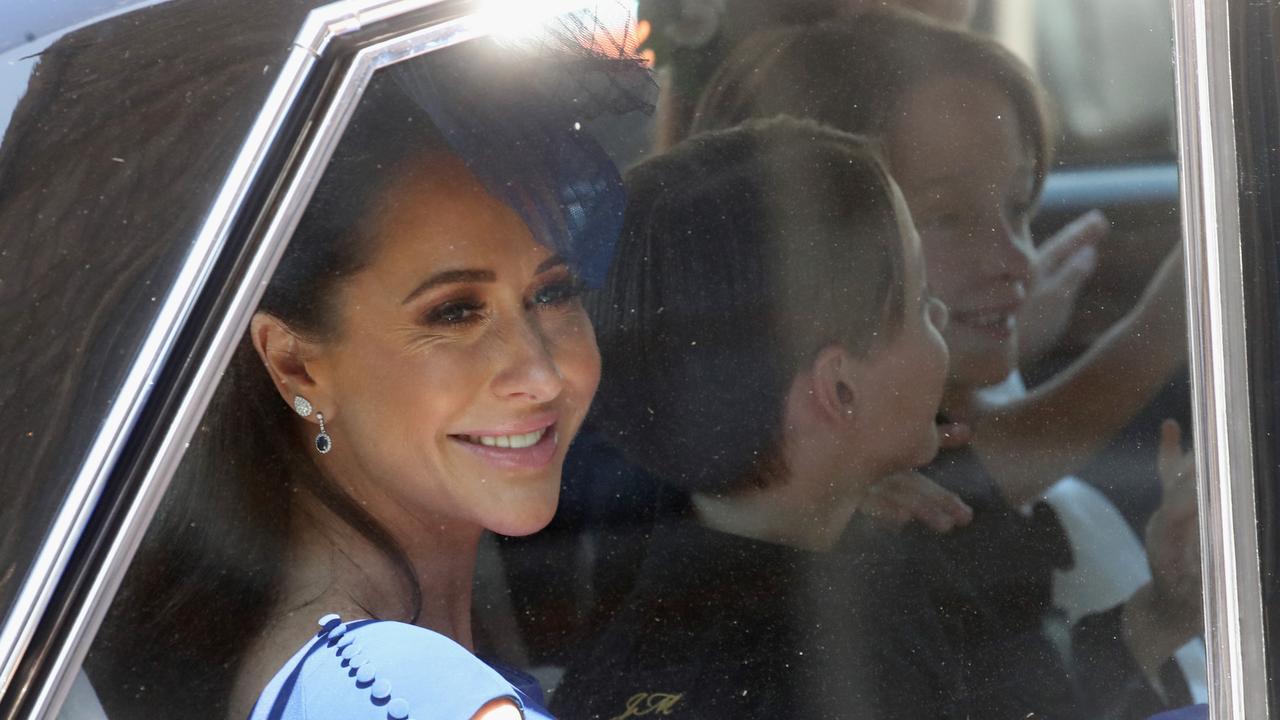 Canadian fashion stylist Jessica Mulroney arrives at the wedding. Picture: Getty