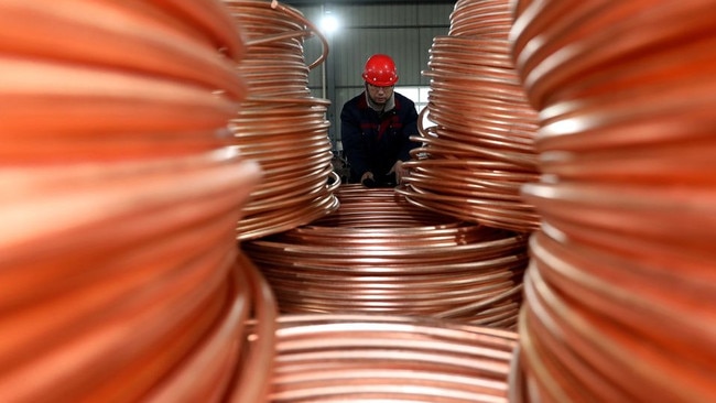 China ranks as the world’s largest consumer of copper. PHOTO: YIN CHAO/VCG/GETTY IMAGES