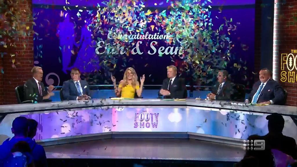 Erin Molan confirms engagement on The Footy Show