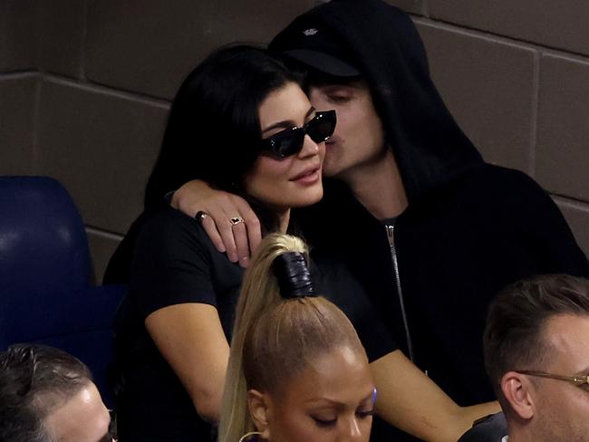 Kylie Jenner and Timothee Chalamet during the Men's Singles Final match of the 2023 US Open. Picture: Mike Stobe/Getty Images