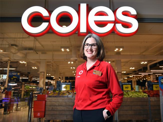 MELBOURNE, AUSTRALIA - NewsWire Photos AUGUST 22ND, 2023 : New Coles CEO Leah Weckert at Coles Tooronga store. Picture : NCA NewsWire / Nicki Connolly