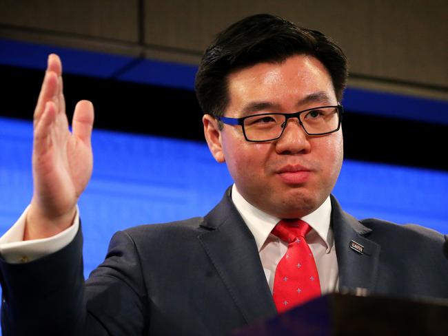 Dr Tim Soutphommasane, Race Discrimination Commissioner, addresses the National Press Club in Canberra today.