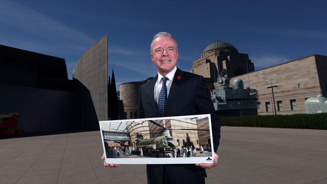 ‘It’s here we reveal our character as a people’: Australian War Memorial director Brendan Nelson with plans for the redevelopment. Picture: Gary Ramage