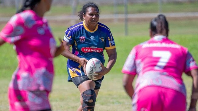 Respected and highly skilled Edmonton Storm Womens player Thelma Toby, 46, has no plans to hang up her boots. Picture: Supplied