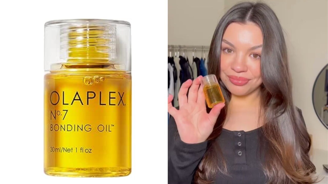 TikTokers are going wild for this hair oil. Image: Amazon/ TikTok/@audreyvictoria_