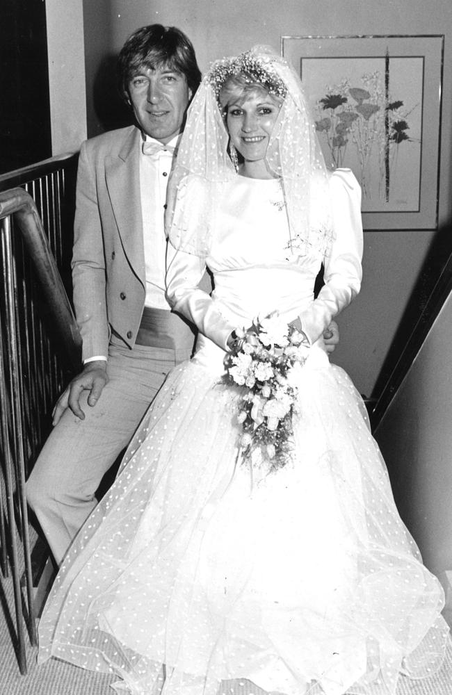 Fred on his wedding day to Karen in 1985. Picture: Supplied