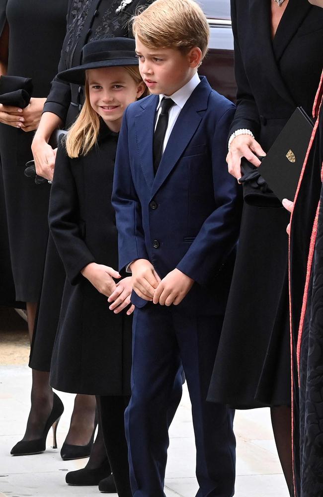 Prince George and Princess Charlotte. Picture: Geoff PUGH / POOL / AFP