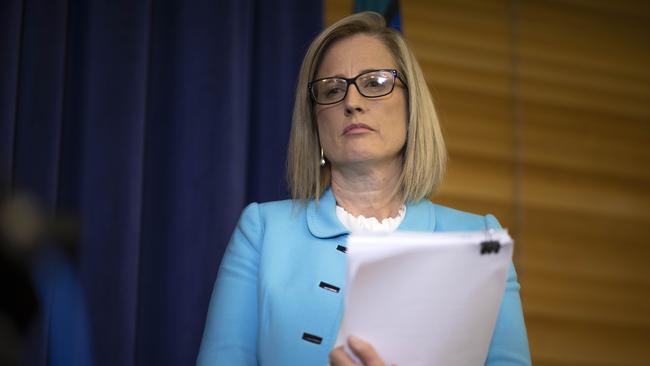 Opposition finance spokeswoman Katy Gallagher decided to run in the Legislative Assembly because there was only one female MP at the time. Picture: NCA NewsWire / Gary Ramage