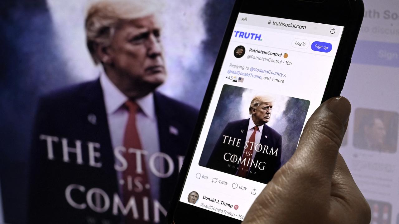 Trump’s media company is in the process of going public, which could complicate any plans he might have of using Twitter, according to experts. Picture: Olivier Douliery/AFP