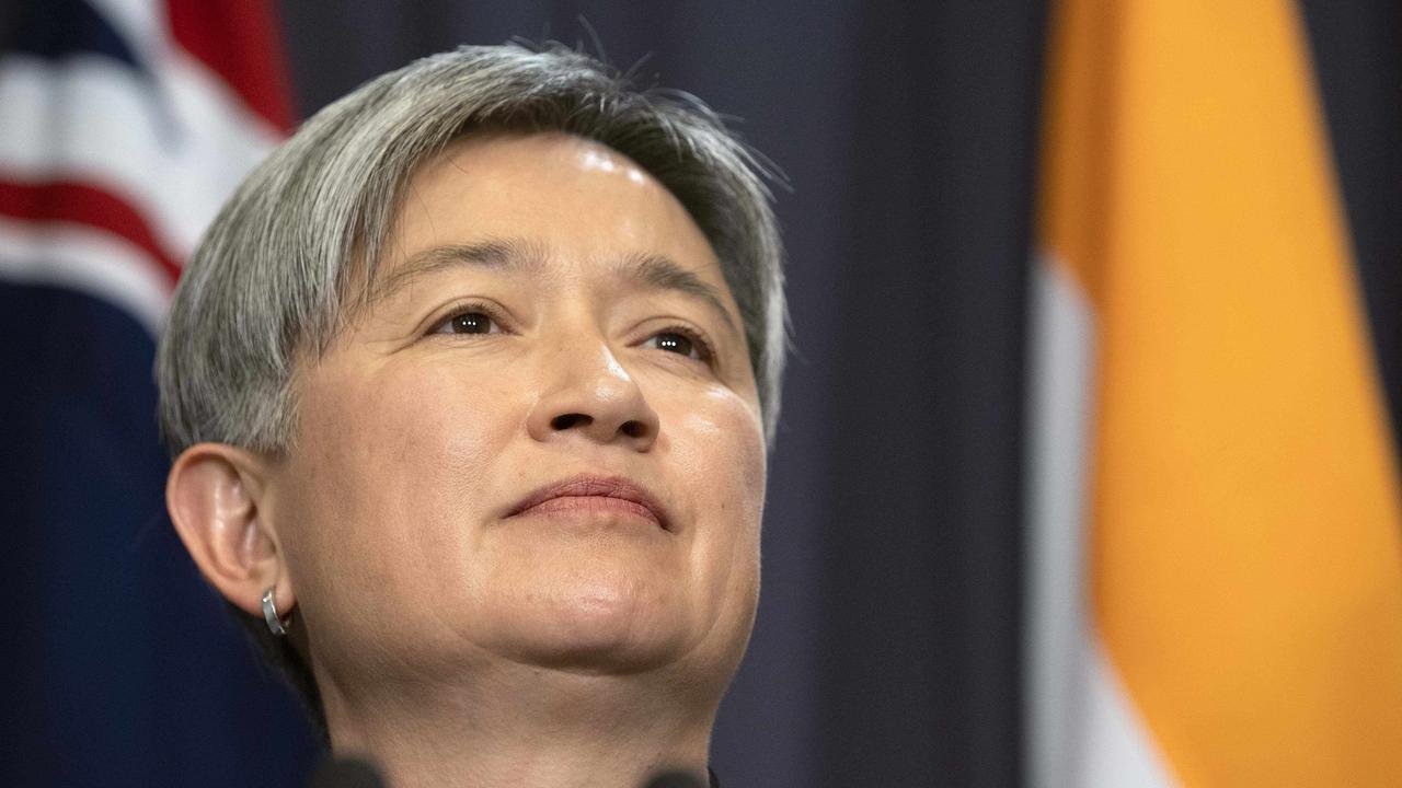 Foreign Affairs Minister Penny Wong has condemned Russia’s latest round of missile attacks. Picture: NCA NewsWire / Gary Ramage