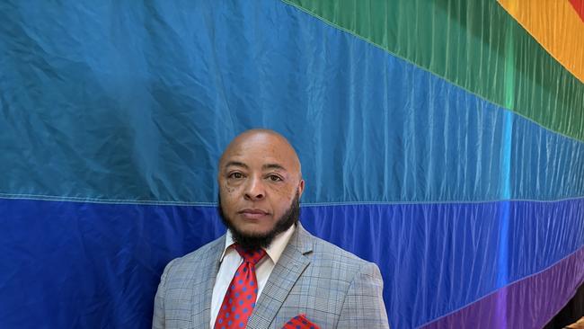 Dr Elijah Nichols served in the military for 25 years and now fears losing his health care because of the Trump administration’s animosity toward trans Americans. Picture: Benedict Brook.