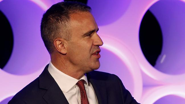 SYDNEY, AUSTRALIA - NewsWire Photos OCTOBER 10 , 2024:   South Australian Premier Peter Malinauskas speaks at the  Social Media Summit at ICC Darling Harbour Sydney.  Picture: NewsWire / John Appleyard