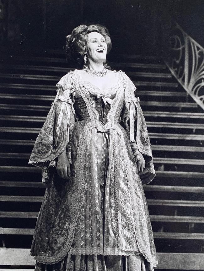 Dame Joan Sutherland in The Merry Widow in 1988.