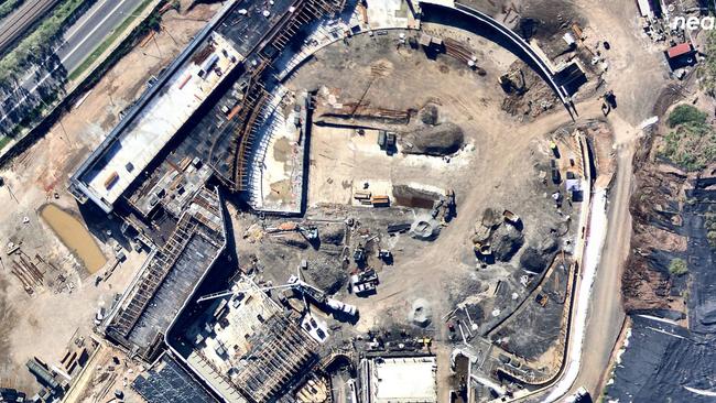 Nearmap captured the progress from January 24, 2021 to August 8, 2023. Picture: Nearmap