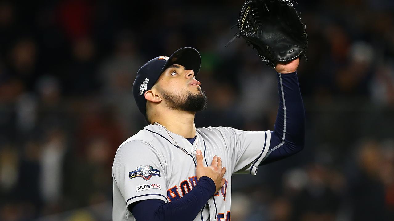 Roberto Osuna came to the Astros in a trade in 2018 from the Blue Jays.