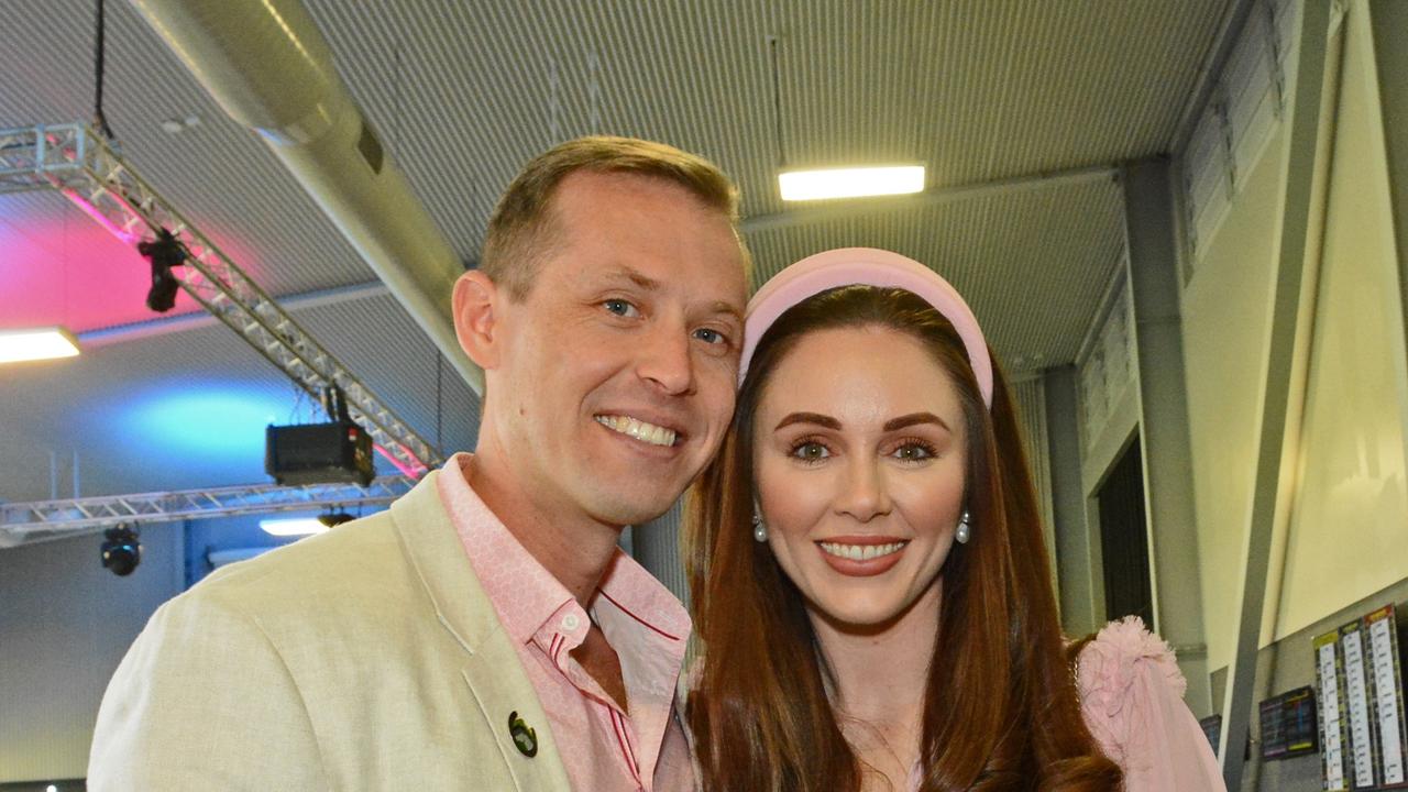 Mitchell and Justine Cleary at St John’s Crisis Centre race day at GCTC, Bundall. Pic: Regina King