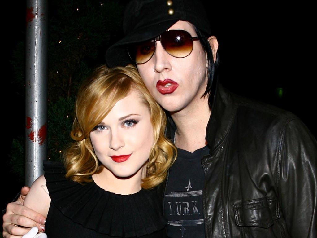 Marilyn Manson and Evan Rachel Wood. Picture: Scott Wintrow/Getty/AFP