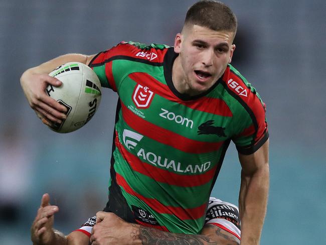 Souths Adam Doueihi during the South Sydney v St George NRL match at ANZ Stadium, Homebush. Picture: Brett Costello