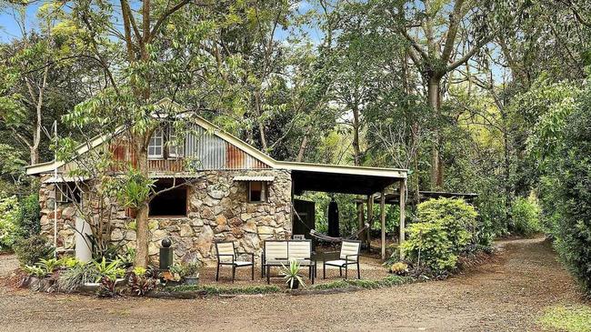 The McCall family home at Eudlo that is known as the Sunshine Coast's very own Flintstones house.