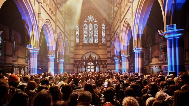 Communitas by Shouse in Melbourne’s Anglican cathedral. Picture: Mandy Wu