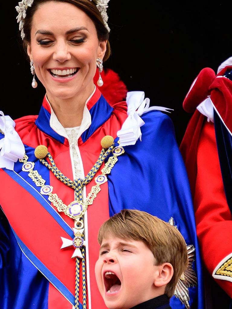 We can always rely on Prince Louis to provide the theatrics. Picture: Leon Neal / POOL / AFP