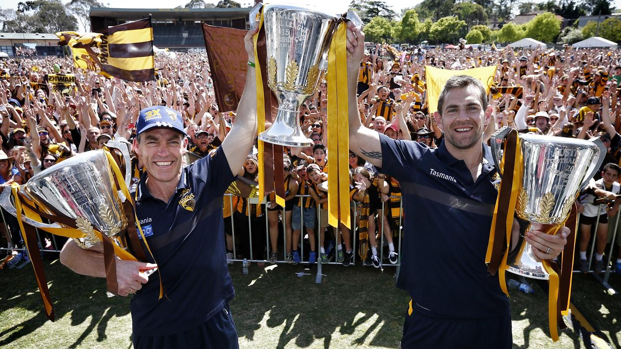 Alastair Clarkson led Hawthorn to three-straight premierships (Picture: Michael Klein. Sunday October 4, 2015.)
