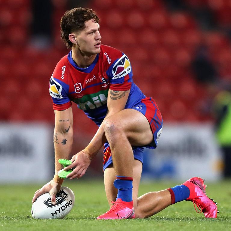 Kalyn Ponga will probably take conversions for the Knights. Picture: Ashley Feder/Getty Images